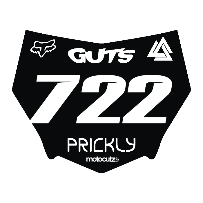 CUSTOM MOTOCUTZ FRONT PLATE DECAL