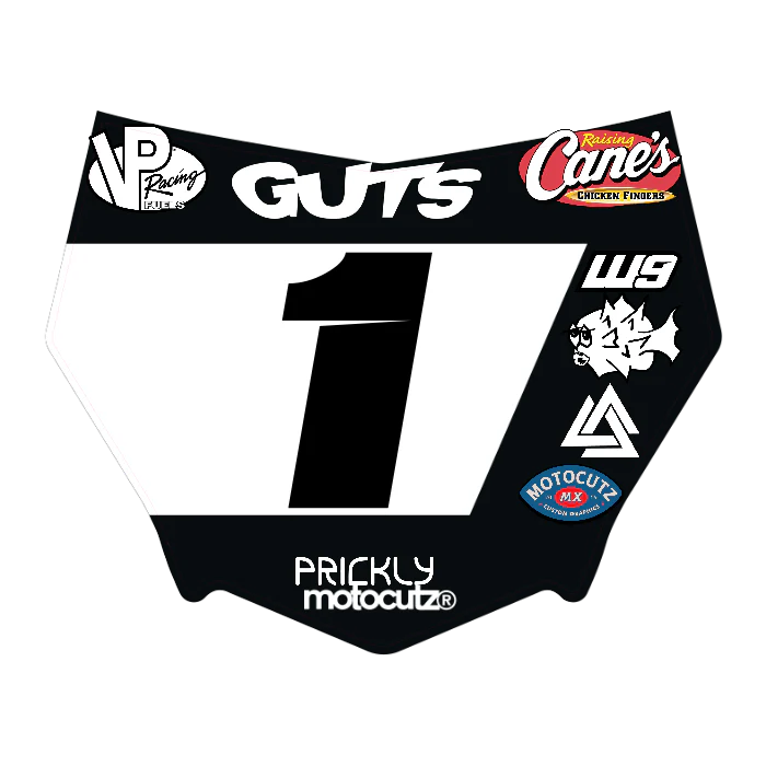 CUSTOM MOTOCUTZ FRONT PLATE DECAL