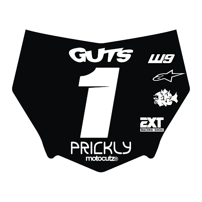 CUSTOM MOTOCUTZ FRONT PLATE DECAL