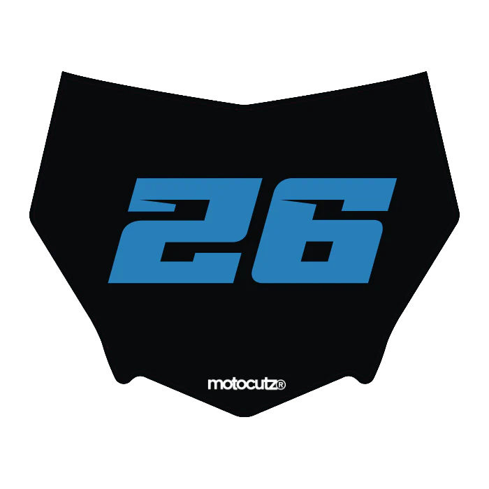 CUSTOM MOTOCUTZ FRONT PLATE DECAL