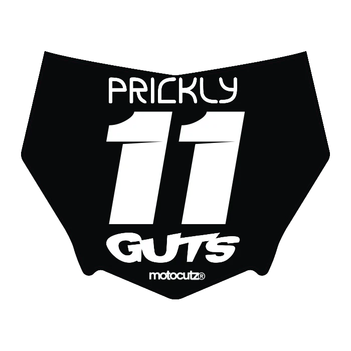 CUSTOM MOTOCUTZ FRONT PLATE DECAL