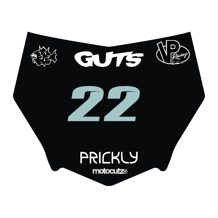 CUSTOM MOTOCUTZ FRONT PLATE DECAL