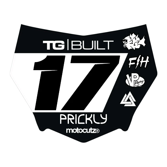 CUSTOM MOTOCUTZ FRONT PLATE DECAL