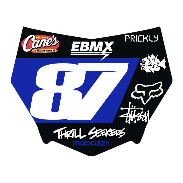 CUSTOM MOTOCUTZ FRONT PLATE DECAL