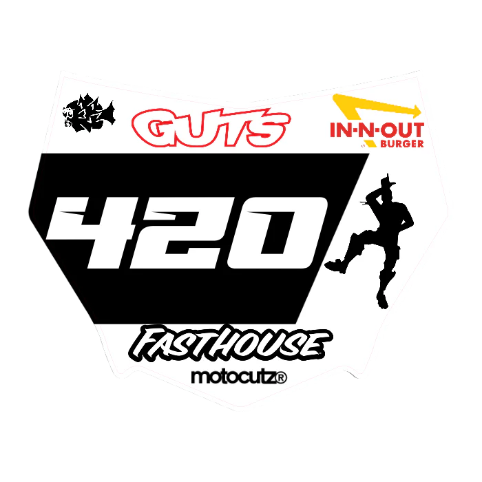 CUSTOM MOTOCUTZ FRONT PLATE DECAL