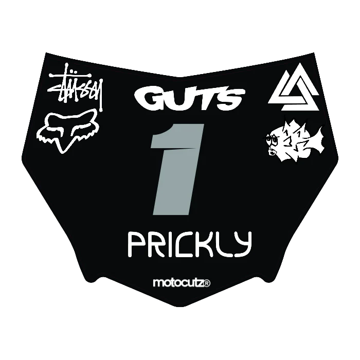 CUSTOM MOTOCUTZ FRONT PLATE DECAL