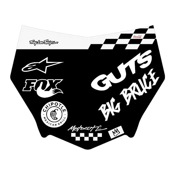CUSTOM MOTOCUTZ FRONT PLATE DECAL