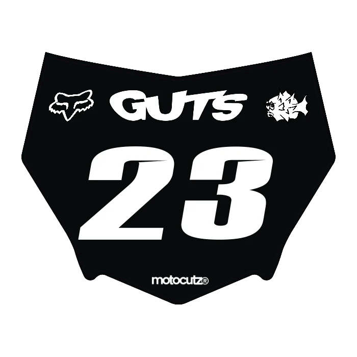 CUSTOM MOTOCUTZ FRONT PLATE DECAL