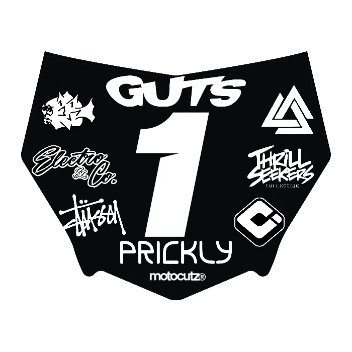 CUSTOM MOTOCUTZ FRONT PLATE DECAL