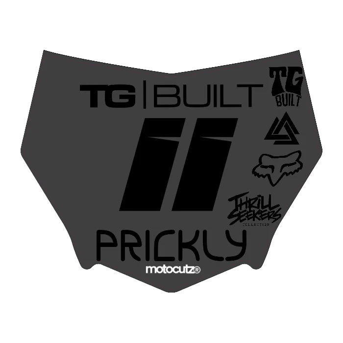 CUSTOM MOTOCUTZ FRONT PLATE DECAL