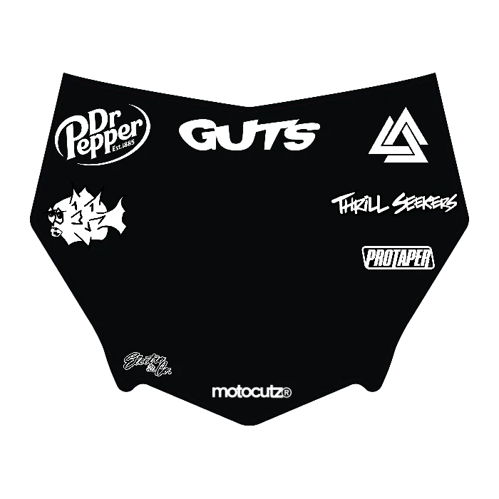 CUSTOM MOTOCUTZ FRONT PLATE DECAL