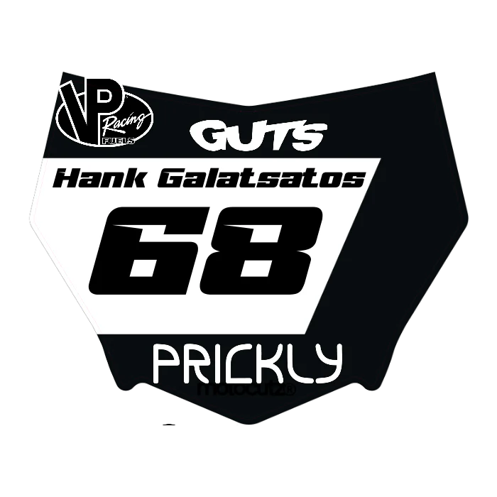 CUSTOM MOTOCUTZ FRONT PLATE DECAL