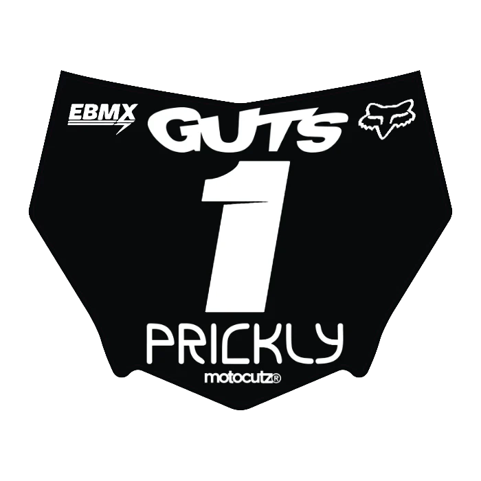 CUSTOM MOTOCUTZ FRONT PLATE DECAL