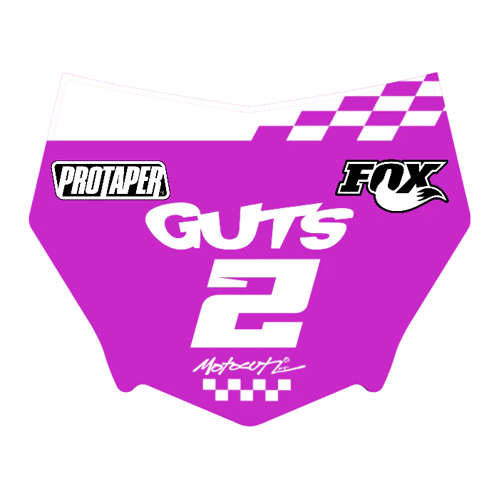 CUSTOM MOTOCUTZ FRONT PLATE DECAL