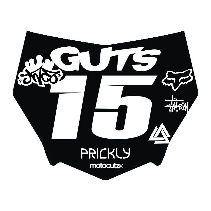 CUSTOM MOTOCUTZ FRONT PLATE DECAL