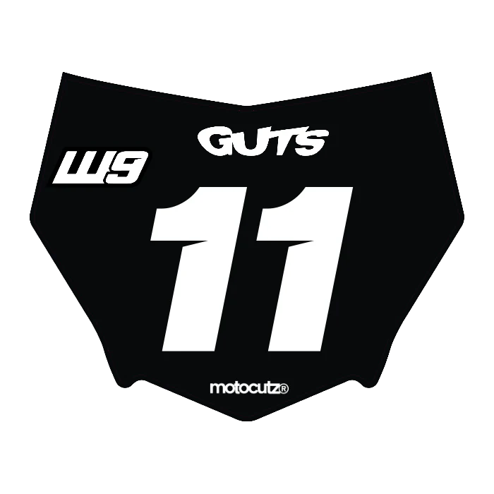 CUSTOM MOTOCUTZ FRONT PLATE DECAL
