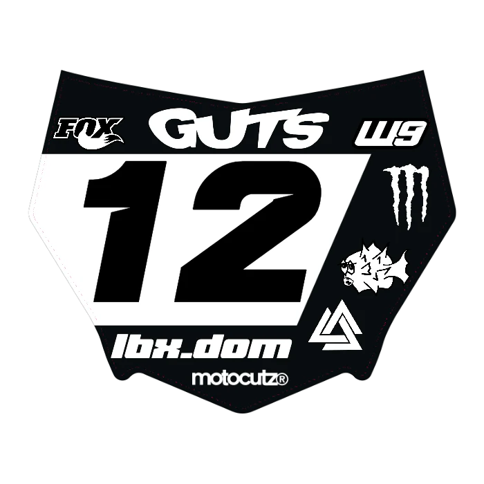 CUSTOM MOTOCUTZ FRONT PLATE DECAL