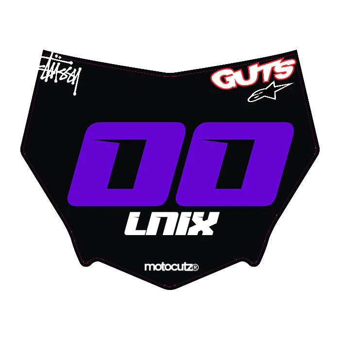 CUSTOM MOTOCUTZ FRONT PLATE DECAL