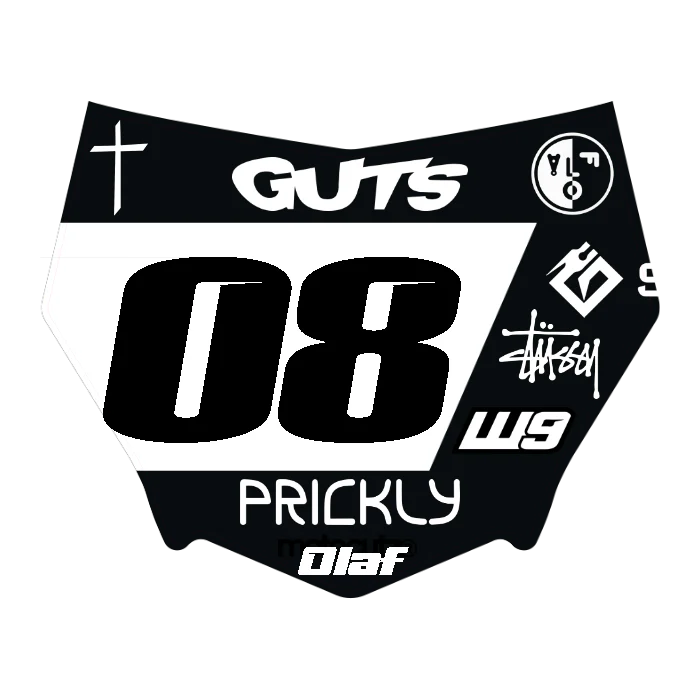 CUSTOM MOTOCUTZ FRONT PLATE DECAL