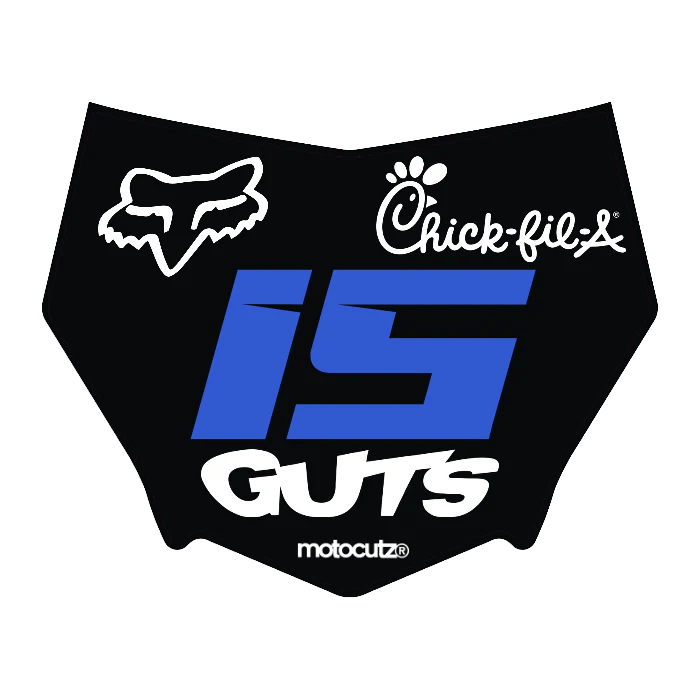 CUSTOM MOTOCUTZ FRONT PLATE DECAL
