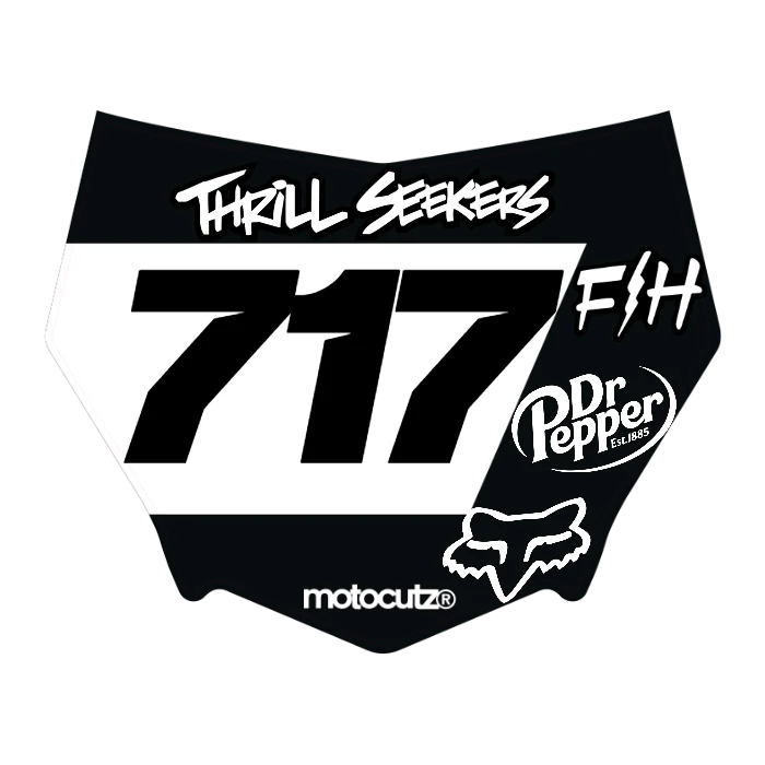 CUSTOM MOTOCUTZ FRONT PLATE DECAL