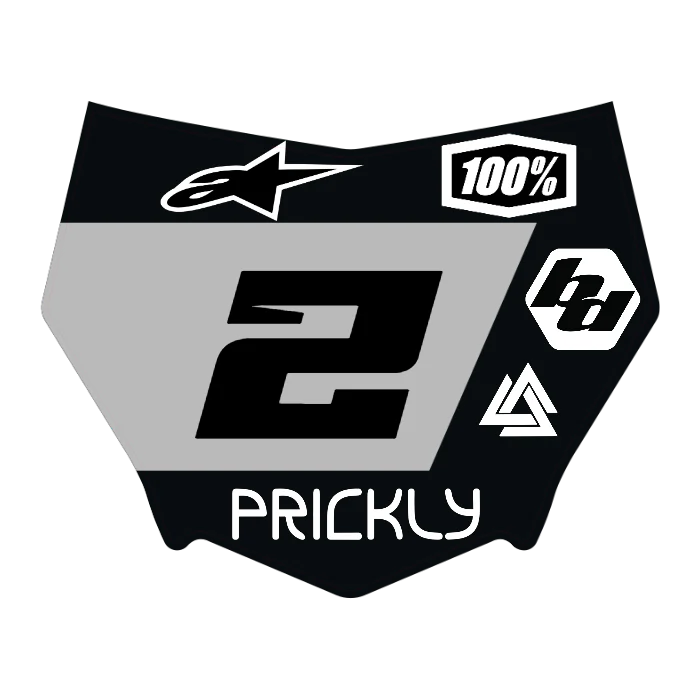 CUSTOM MOTOCUTZ FRONT PLATE DECAL