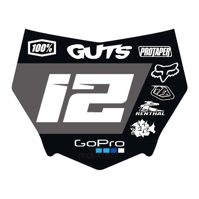 CUSTOM MOTOCUTZ FRONT PLATE DECAL