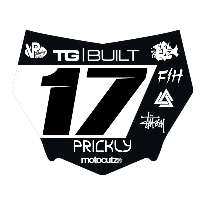 CUSTOM MOTOCUTZ FRONT PLATE DECAL