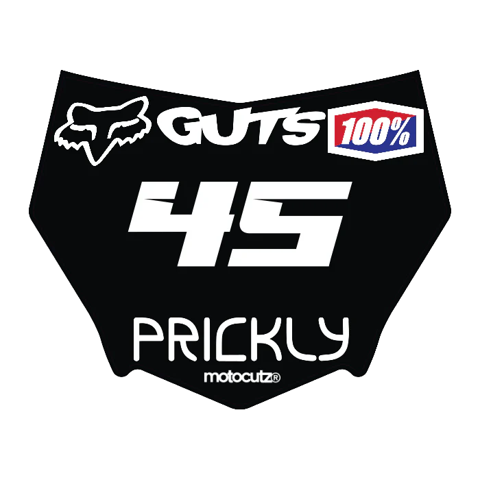 CUSTOM MOTOCUTZ FRONT PLATE DECAL