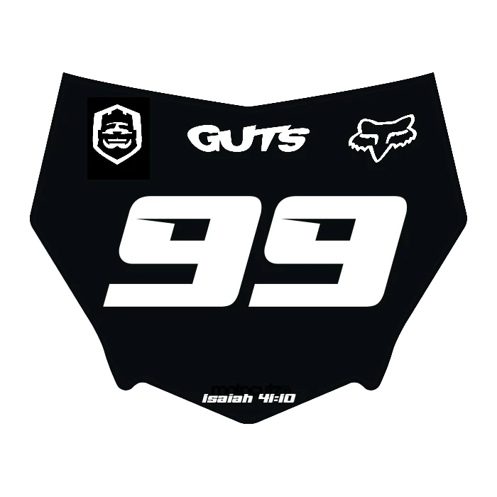 CUSTOM MOTOCUTZ FRONT PLATE DECAL