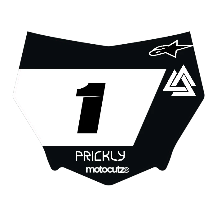 CUSTOM MOTOCUTZ FRONT PLATE DECAL