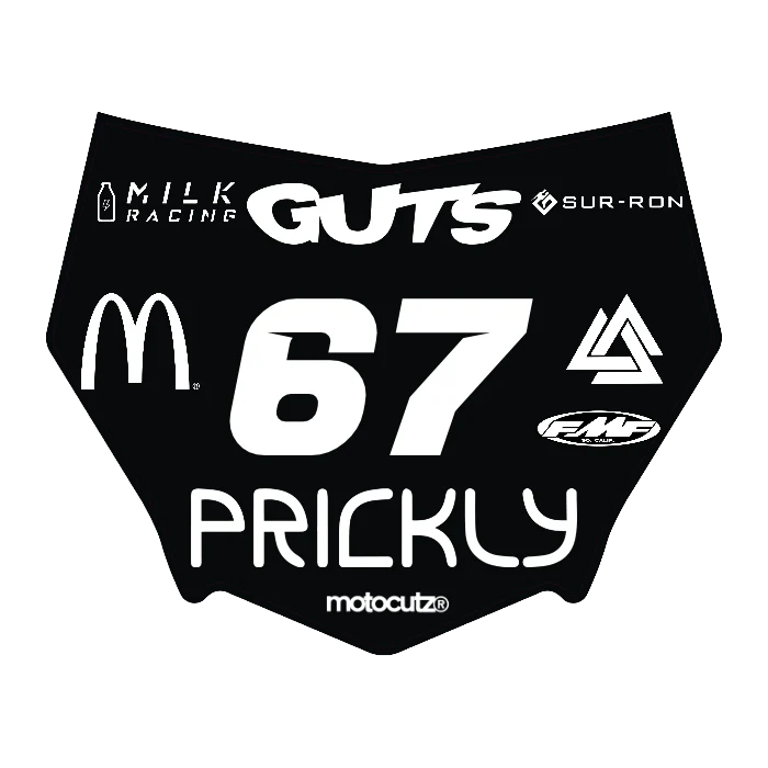 CUSTOM MOTOCUTZ FRONT PLATE DECAL
