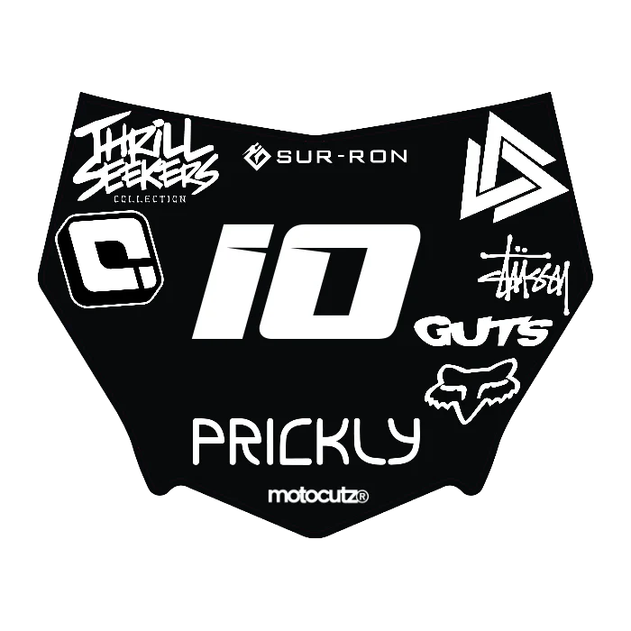 CUSTOM MOTOCUTZ FRONT PLATE DECAL