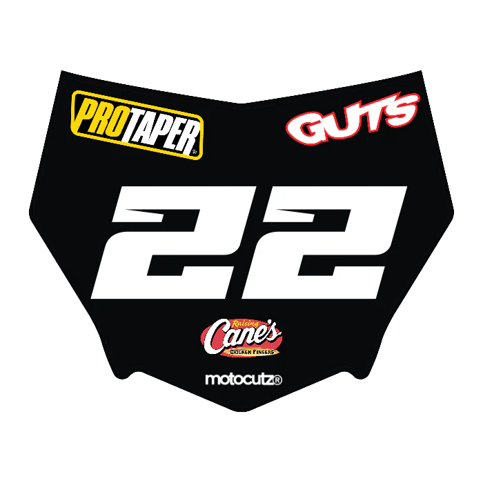 CUSTOM MOTOCUTZ FRONT PLATE DECAL