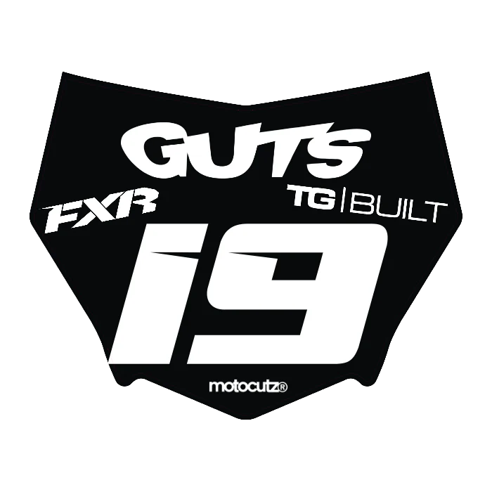 CUSTOM MOTOCUTZ FRONT PLATE DECAL