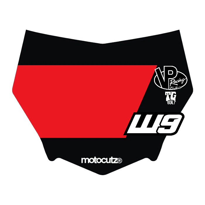 CUSTOM MOTOCUTZ FRONT PLATE DECAL