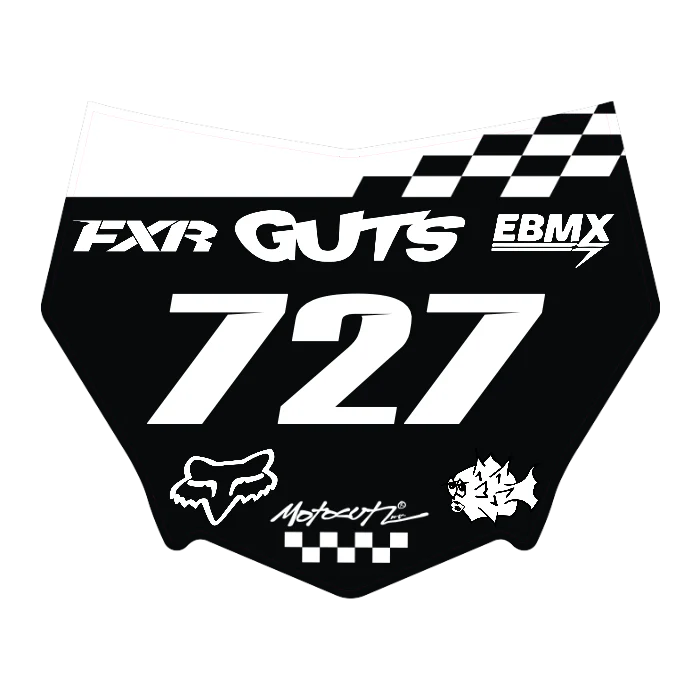 CUSTOM MOTOCUTZ FRONT PLATE DECAL
