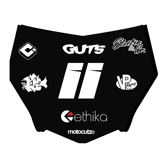 CUSTOM MOTOCUTZ FRONT PLATE DECAL