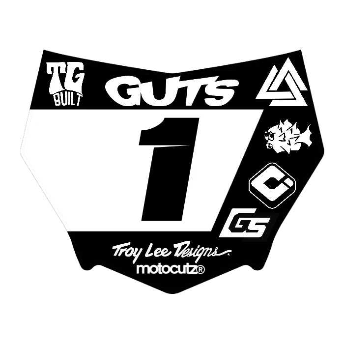 CUSTOM MOTOCUTZ FRONT PLATE DECAL