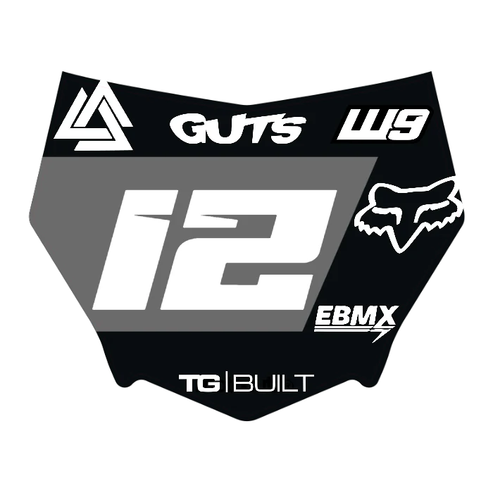 CUSTOM MOTOCUTZ FRONT PLATE DECAL