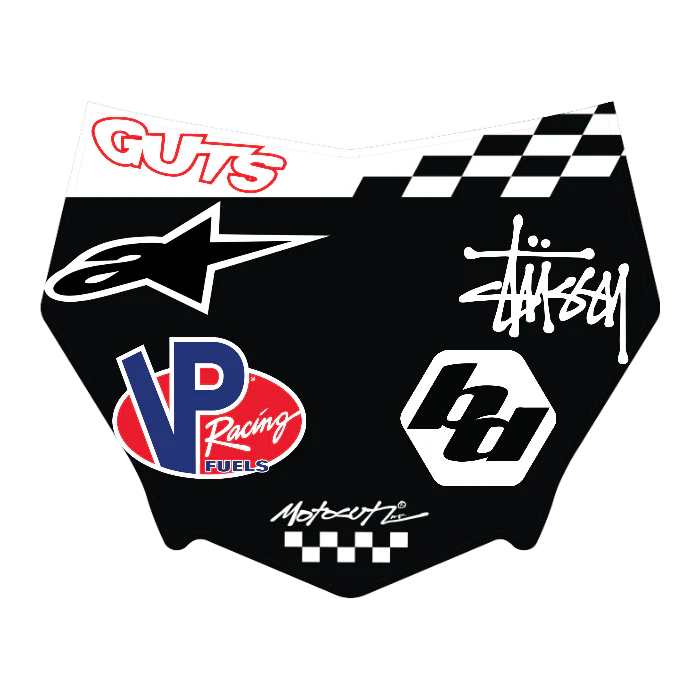 CUSTOM MOTOCUTZ FRONT PLATE DECAL
