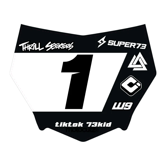 CUSTOM MOTOCUTZ FRONT PLATE DECAL