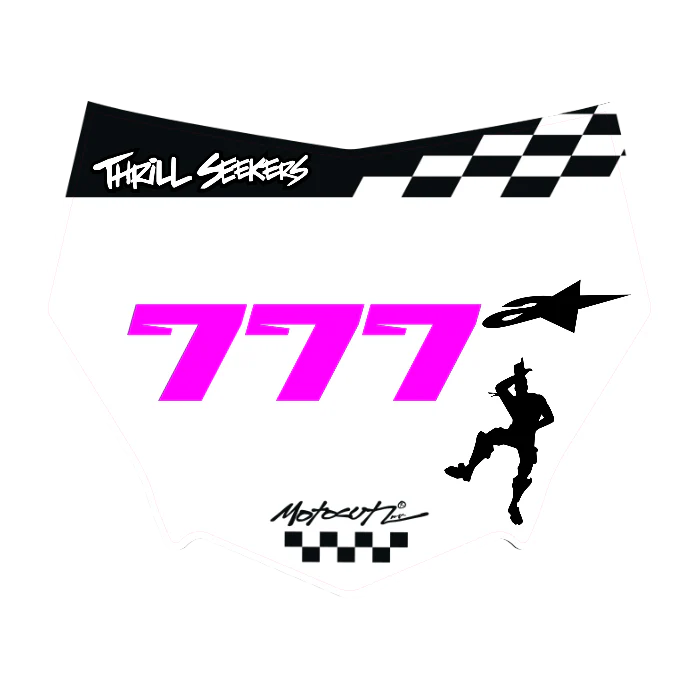 CUSTOM MOTOCUTZ FRONT PLATE DECAL
