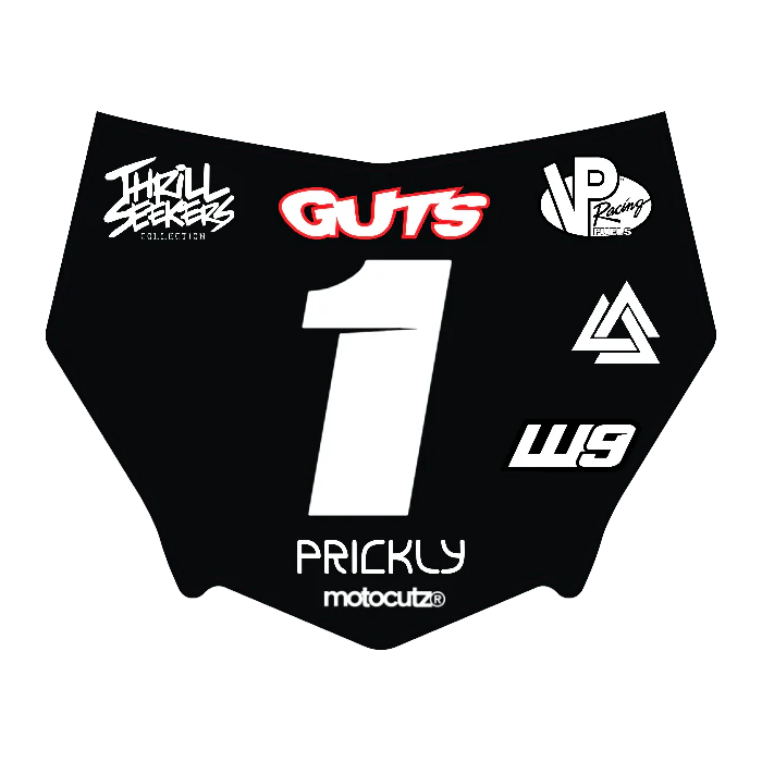 CUSTOM MOTOCUTZ FRONT PLATE DECAL