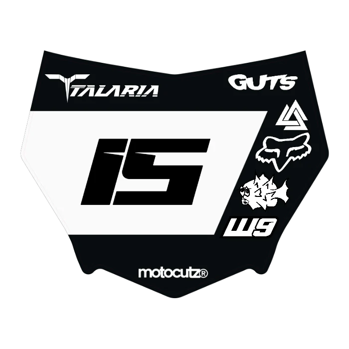 CUSTOM MOTOCUTZ FRONT PLATE DECAL