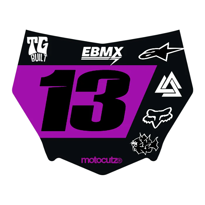 CUSTOM MOTOCUTZ FRONT PLATE DECAL