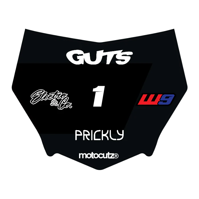 CUSTOM MOTOCUTZ FRONT PLATE DECAL