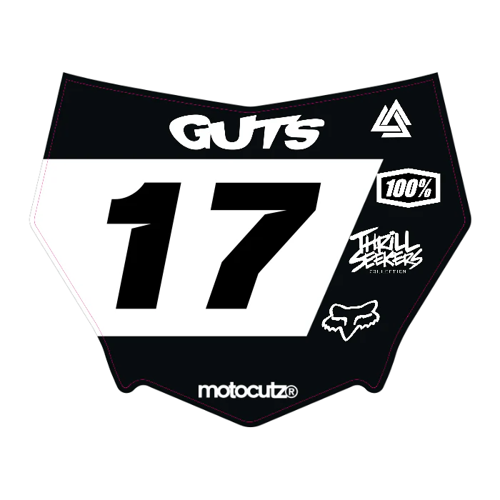 CUSTOM MOTOCUTZ FRONT PLATE DECAL