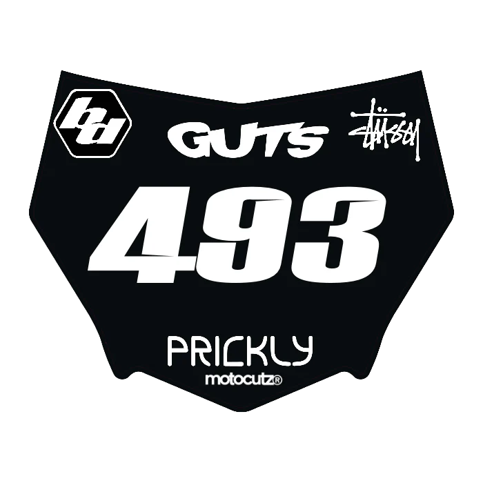 CUSTOM MOTOCUTZ FRONT PLATE DECAL