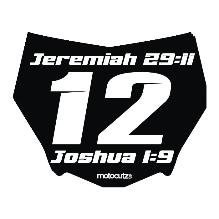 CUSTOM MOTOCUTZ FRONT PLATE DECAL